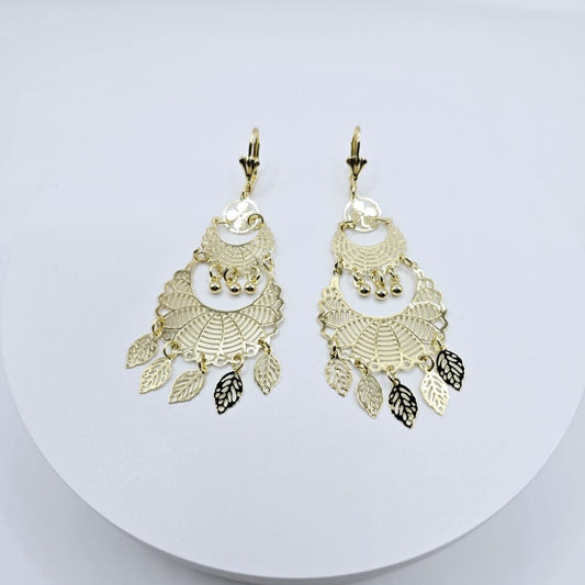 Aretes Gitana de Hojas