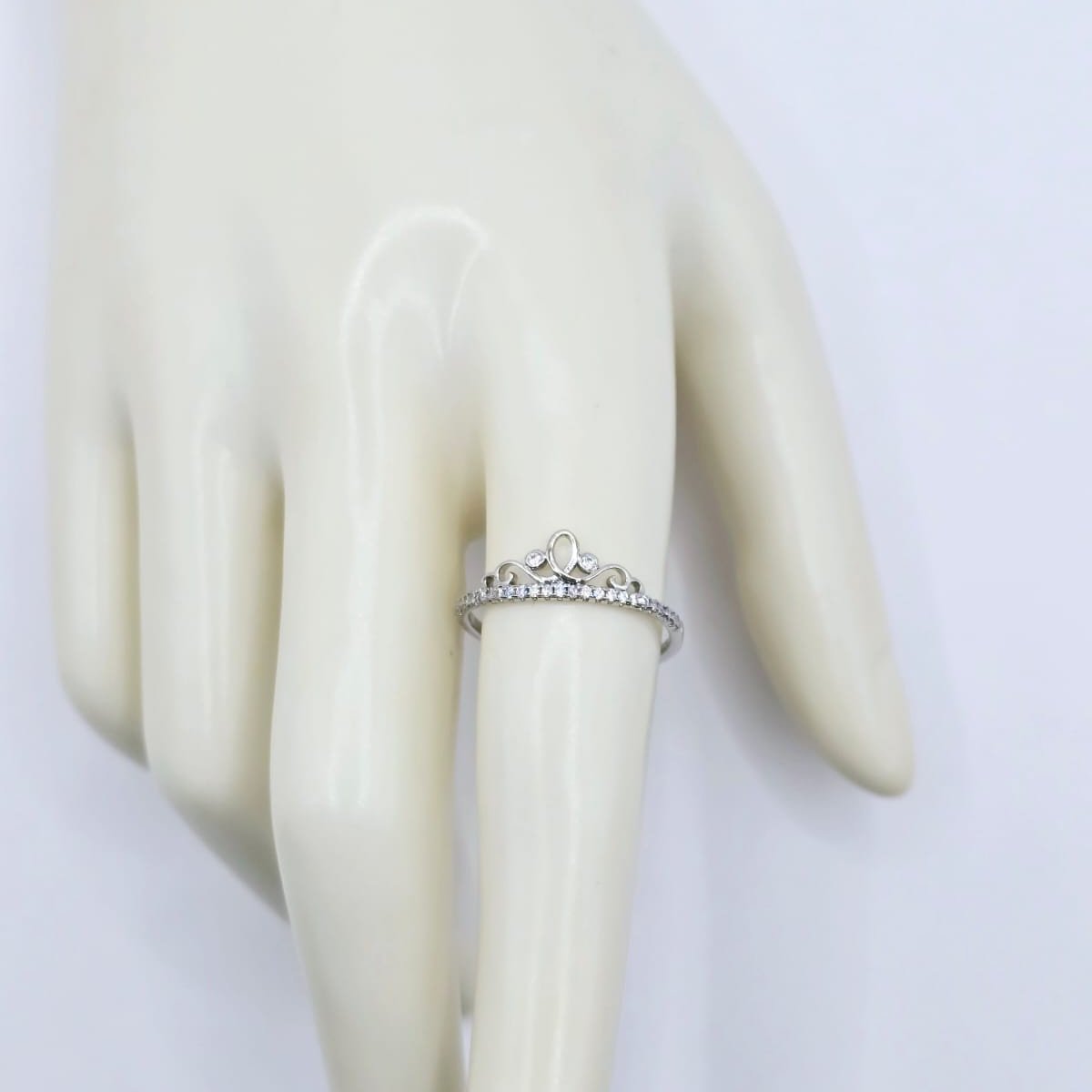 Anillo Corona Plateado xp Size 8