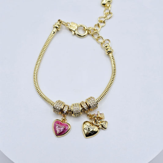 Pulsera Corazones