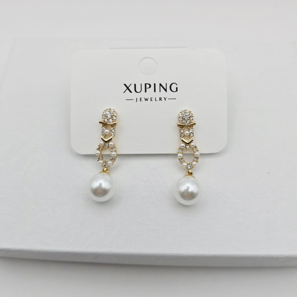 Aretes Largos Perlas xp
