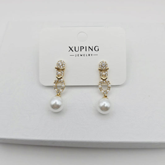 Aretes Largos Perlas xp