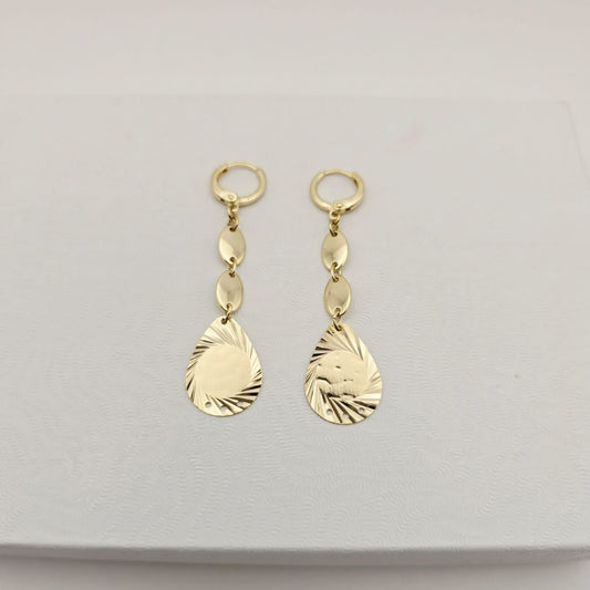 Aretes Largos Dorados xp