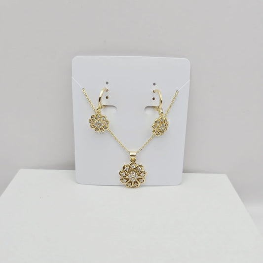 Set Flor Zirconias
