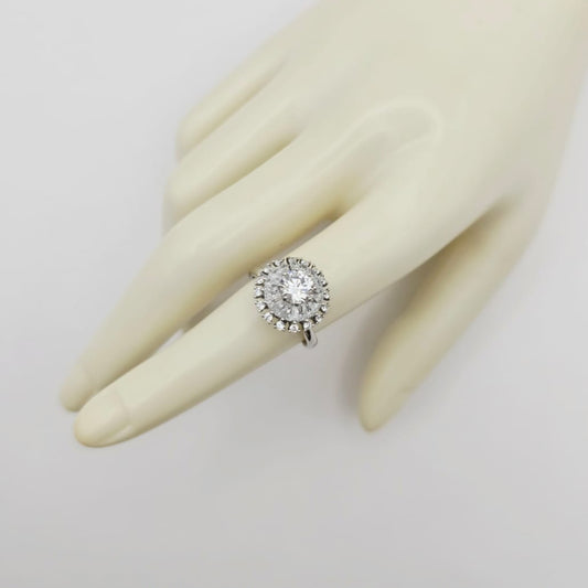 Anillo Ajustable Giratorio Plateado