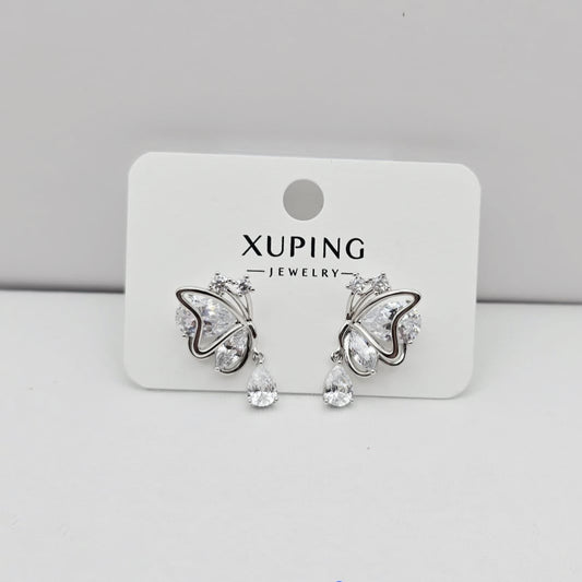 Aretes Mariposas Plateadas xp