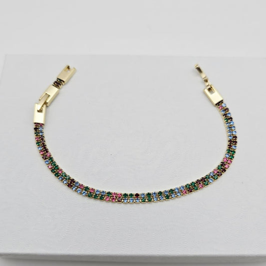 Pulsera Zirconias Colores xp