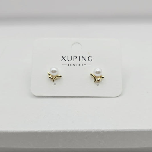 Aretes Flor Perla xp