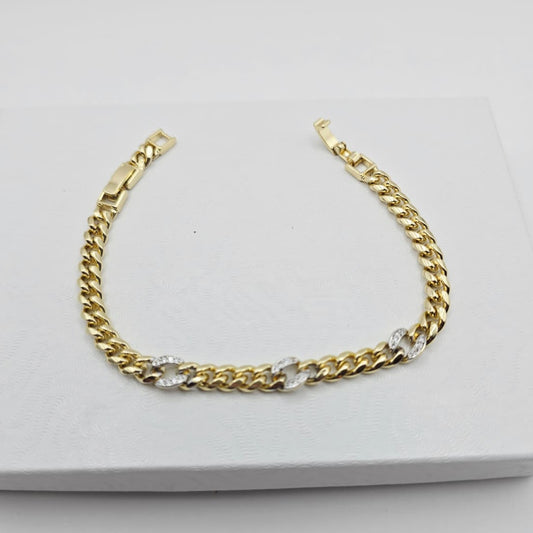 Pulsera Cubana Brillos xp