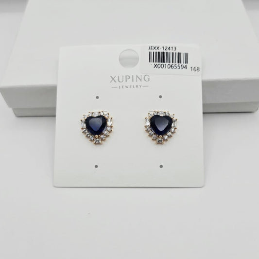 Aretes Corazón Azul xp