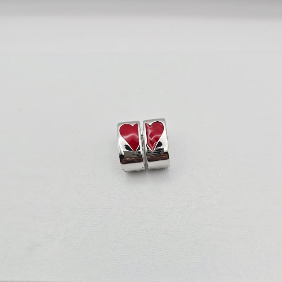 Arracadas Corazón Rojo xp