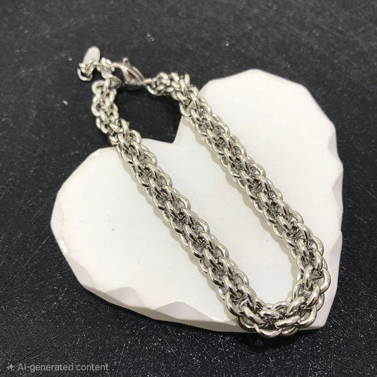 Pulsera plateada xp 22cm