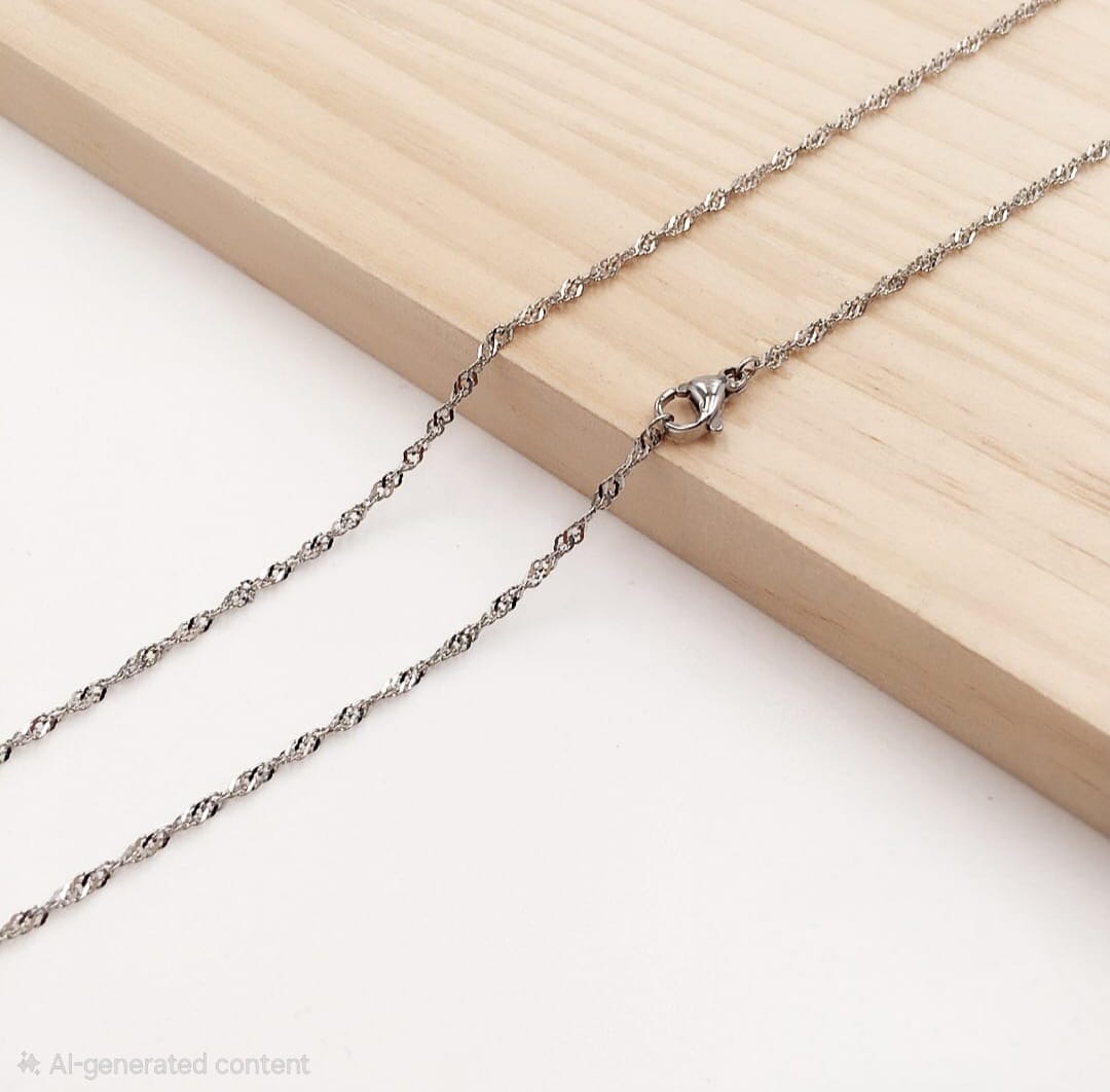 Cadena Torsal Plateada xp 20"