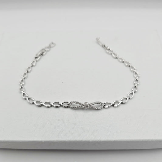 Pulsera Infinito Plateada xp