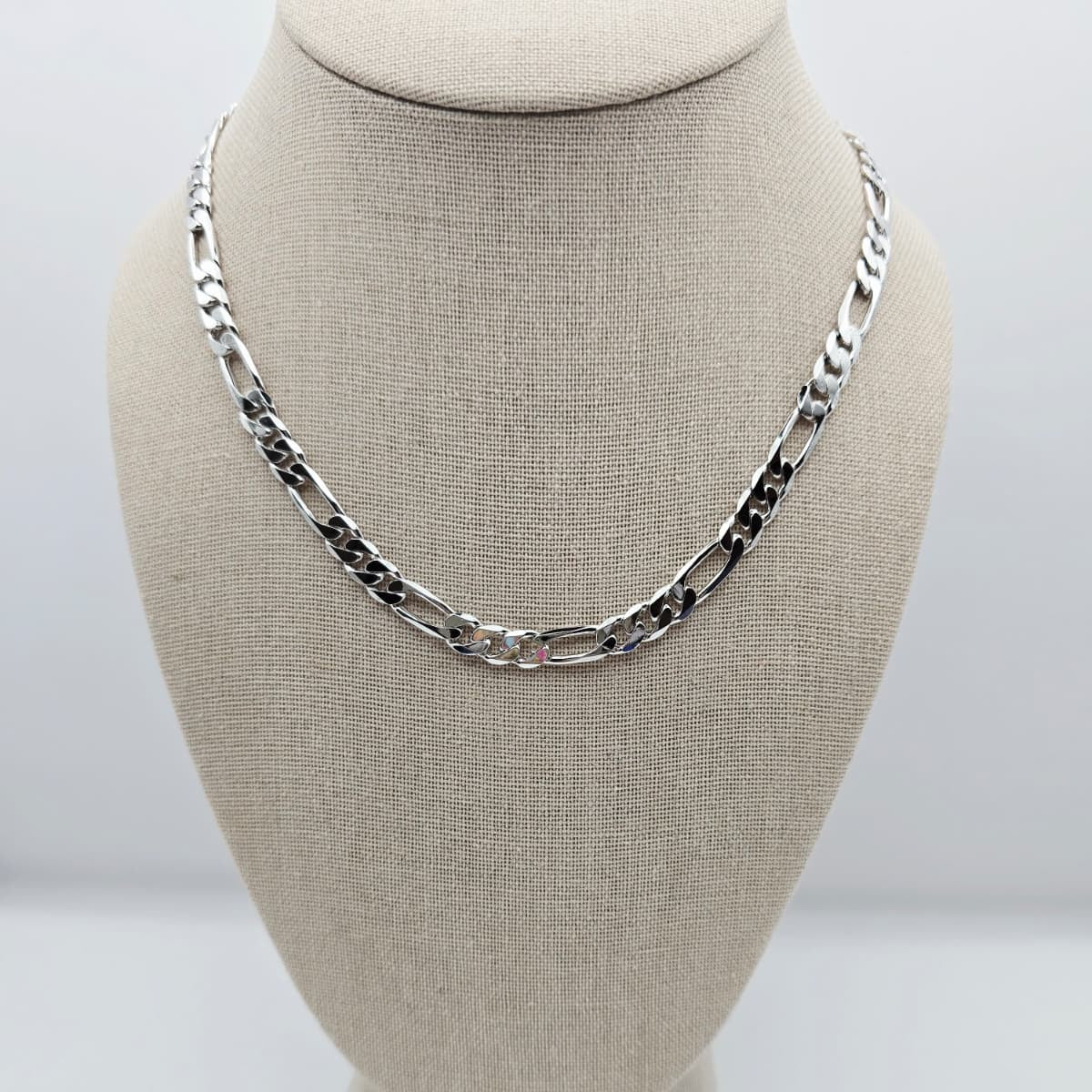 Cadena Fígaro Plateada xp