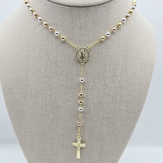 Rosario 3 Oros San Judas 24" Piedra Lisa