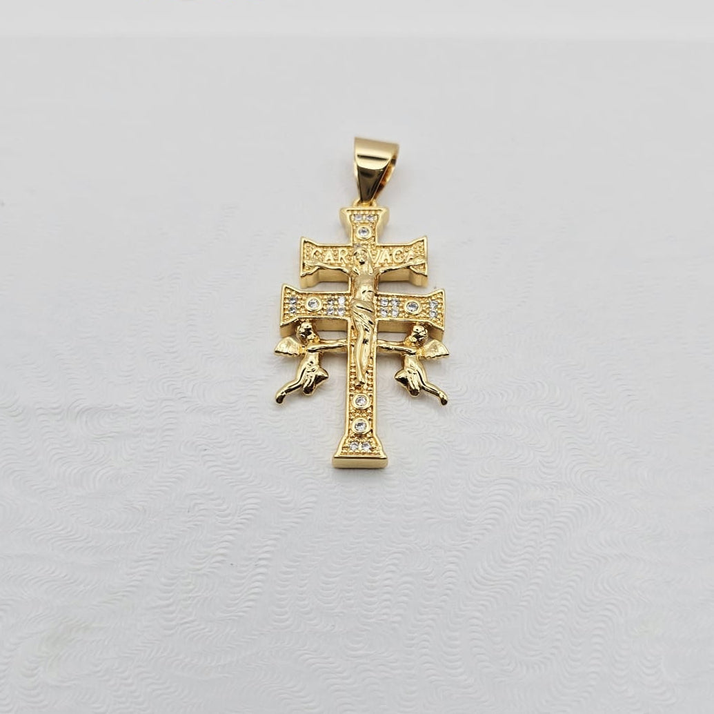 Cruz Caravaca Mediana, Color 18k