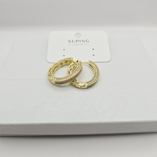 Arracadas Zirconias xp Medianas, 14k