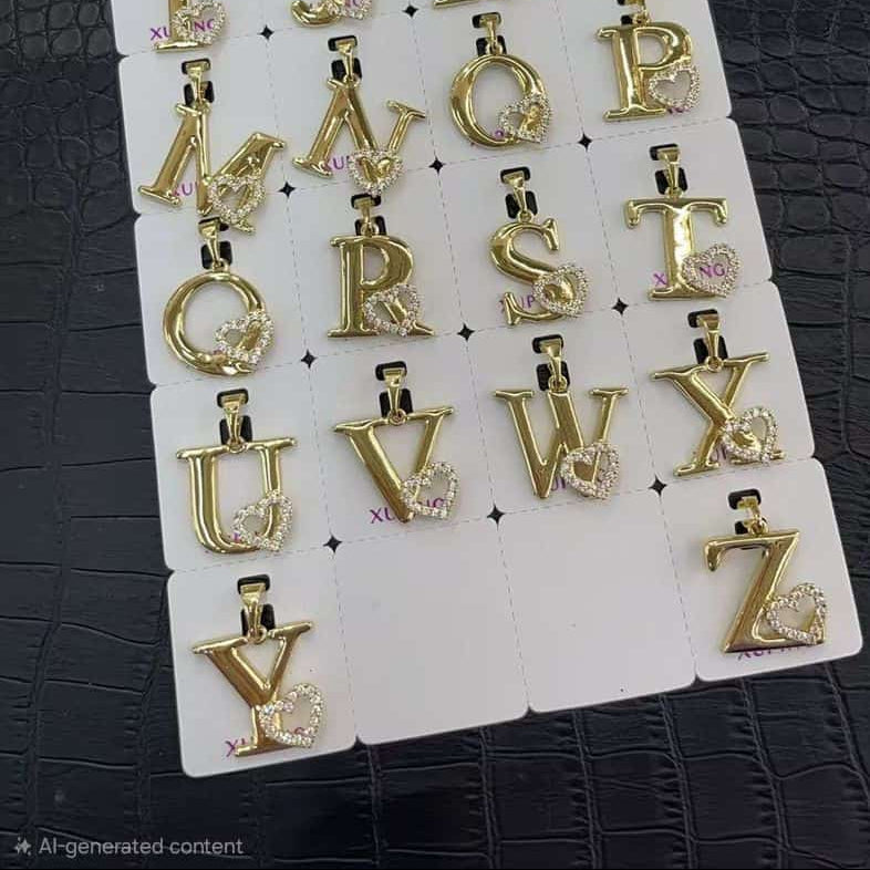 Letras xp Oro Laminado 14k