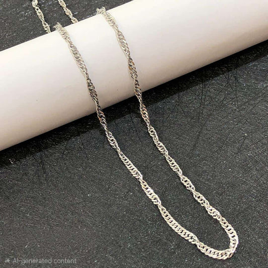 Cadena Torsal Plateada xp 18"