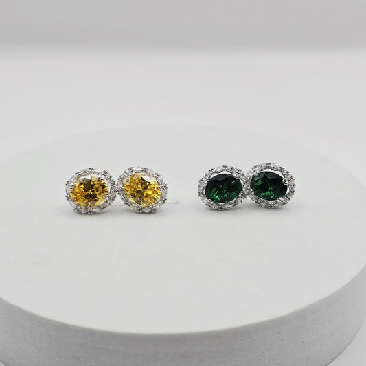 Aretes Plateados xp 14k