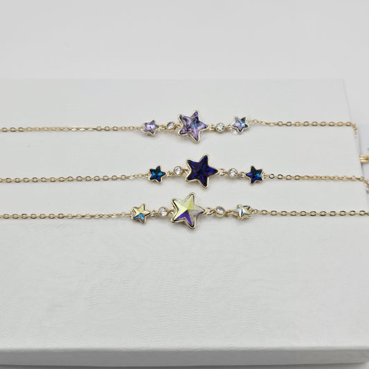 Pulsera Estrellas xp Color 18k