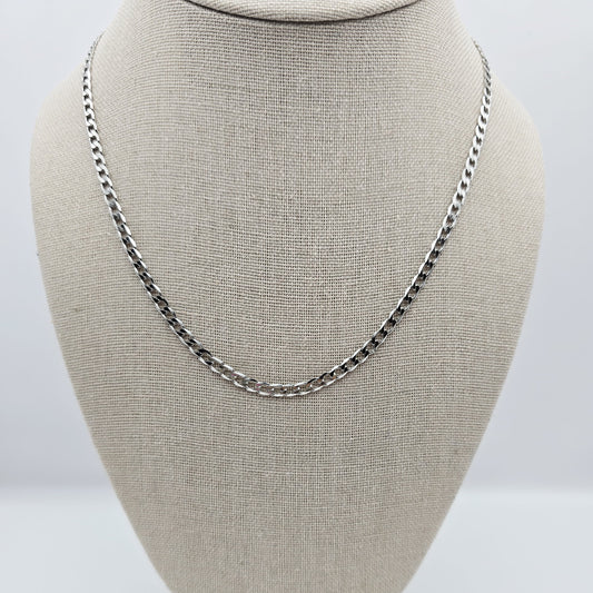 Cadena Cubana Plateada xp 4N