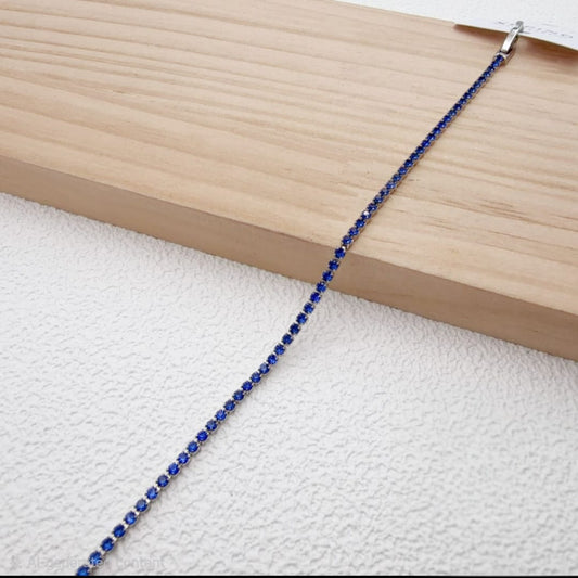 Pulsera Zirconias Azules xp