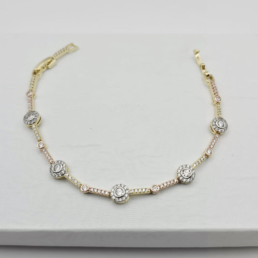 Pulsera 3 Oros xp 17+2cm