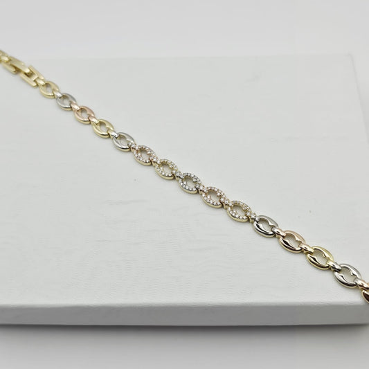 Pulsera 3 Oros xp 17+2cm