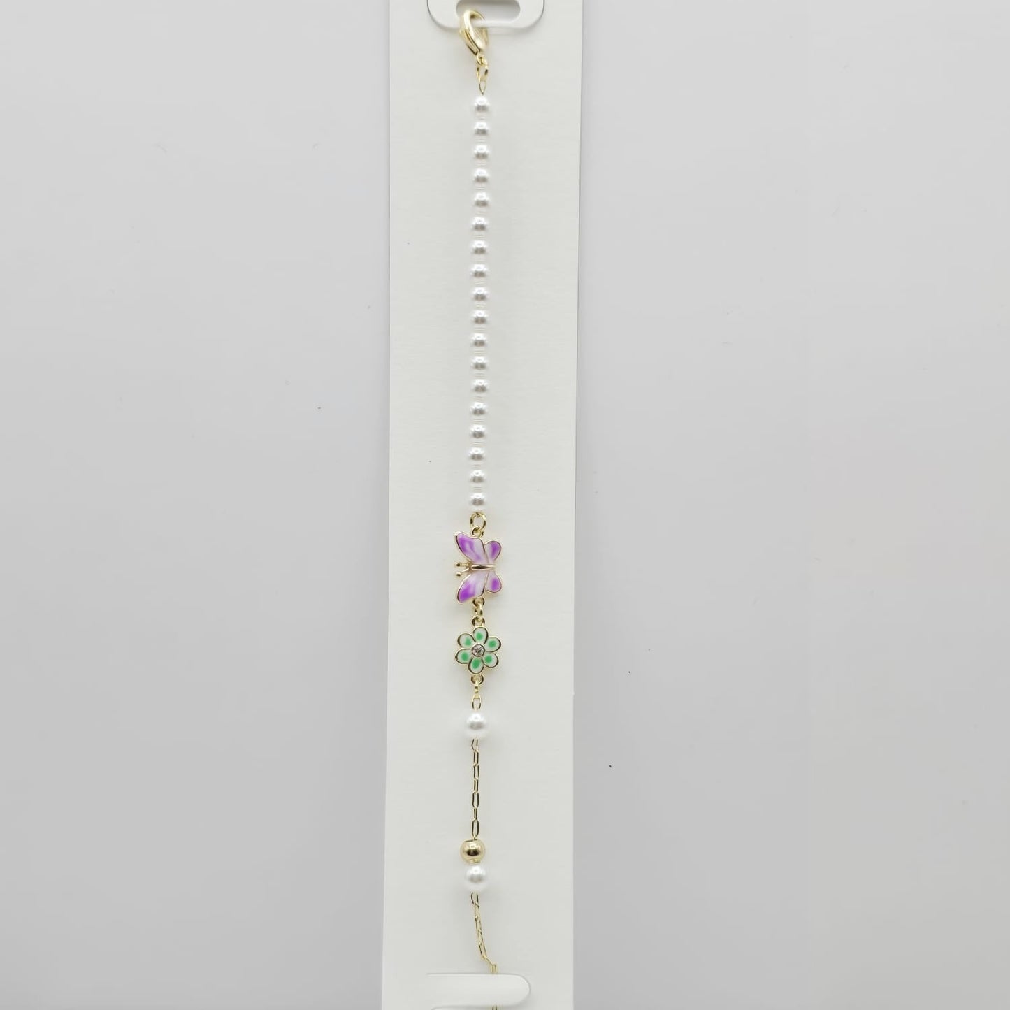 Pulsera Perlas y Mariposa xp
