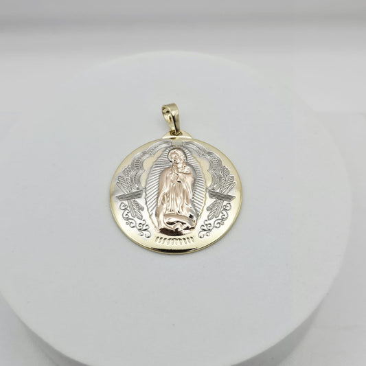 Medalla Virgen de Guadalupe 3 Oros xp