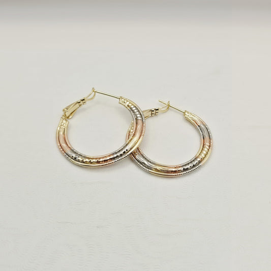 Arracadas 3 Oros xp 30mm