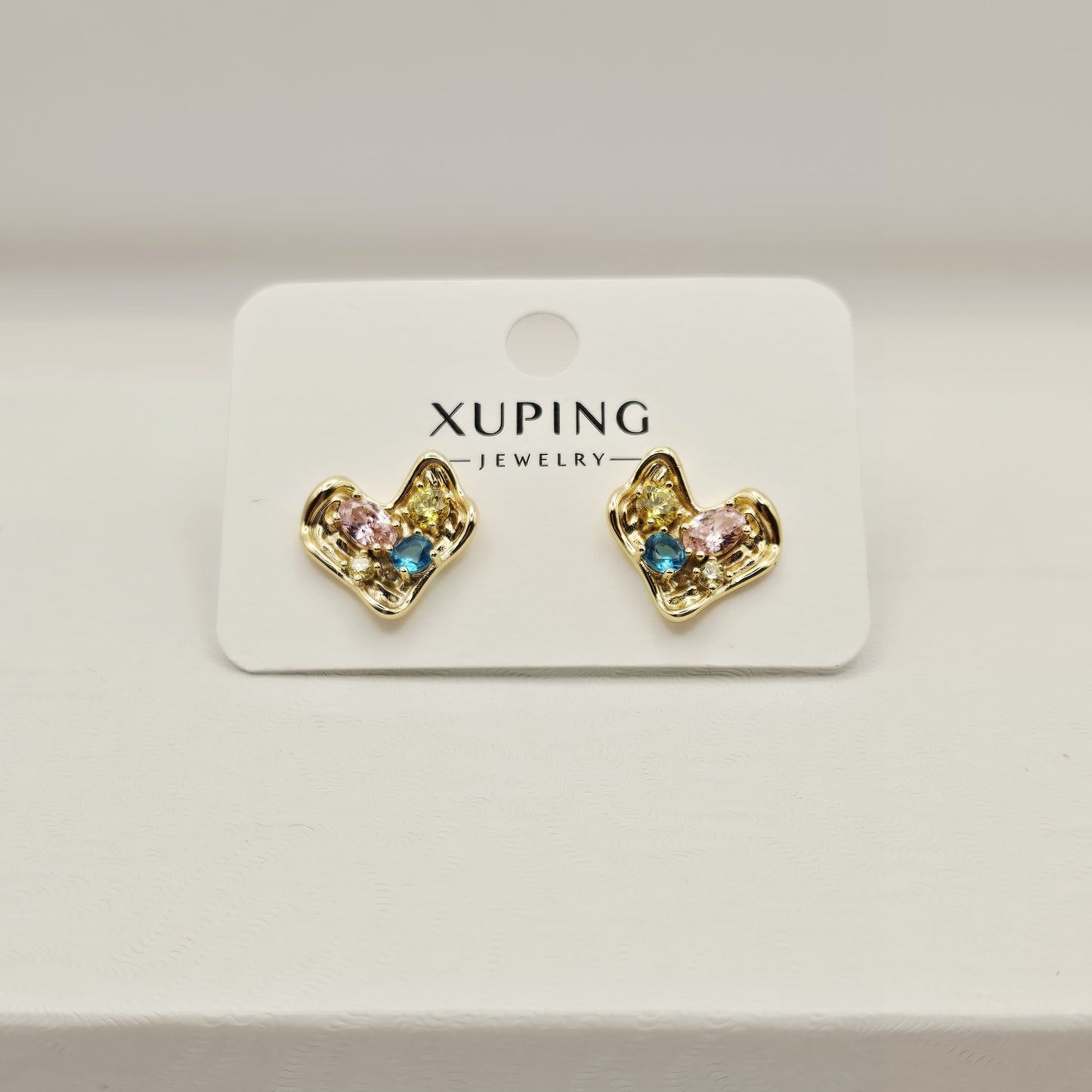 Aretes Corazón Color Pastel xp
