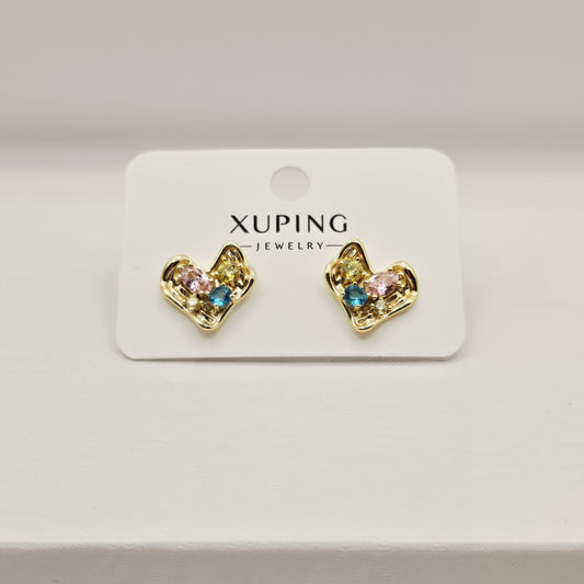 Aretes Corazón Color Pastel xp