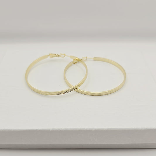 Arracadas Lineas Doradas xp 50mm