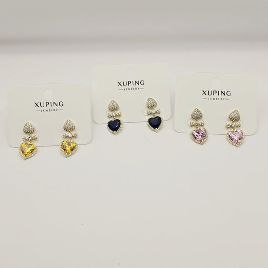 Aretes Corazón Zirconias xp
