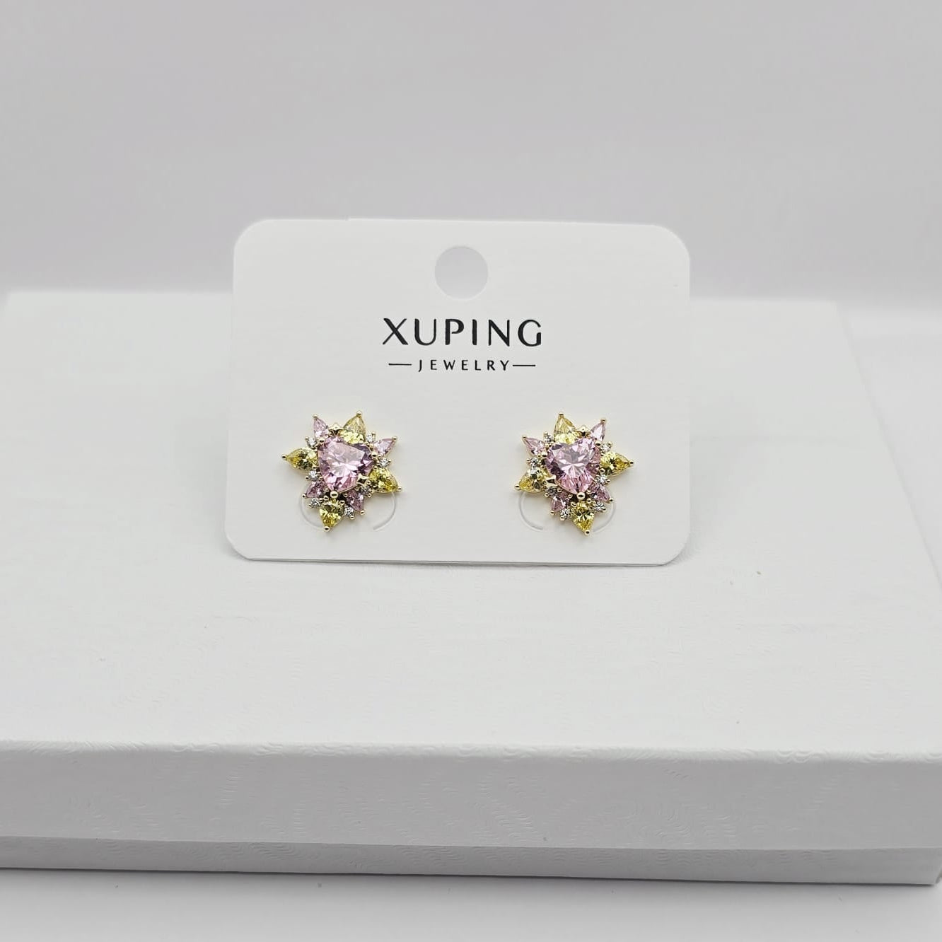 Aretes Corazón Rosados xp
