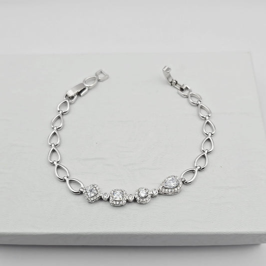Pulsera Plata Zirconias Xp
