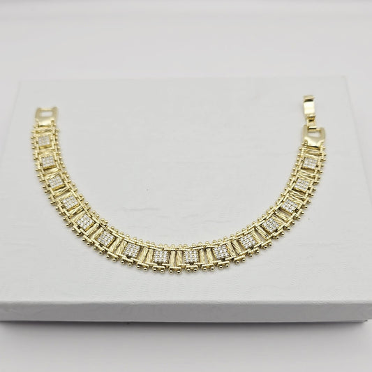 Pulsera Dorada Zirconias xp