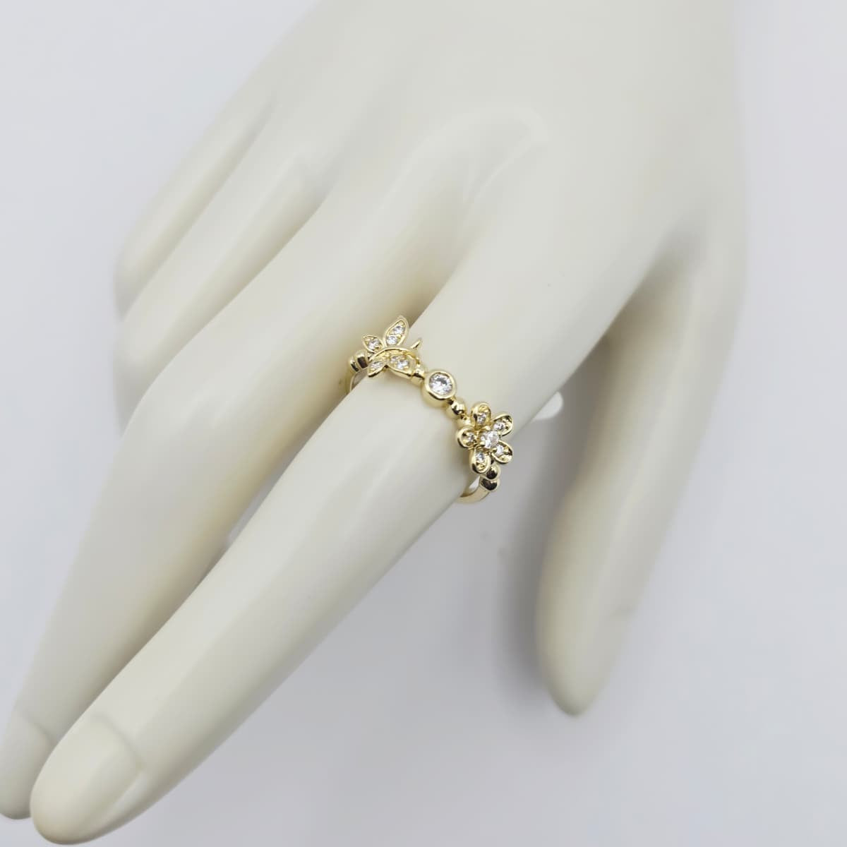 Anillo Mariposa y Flor