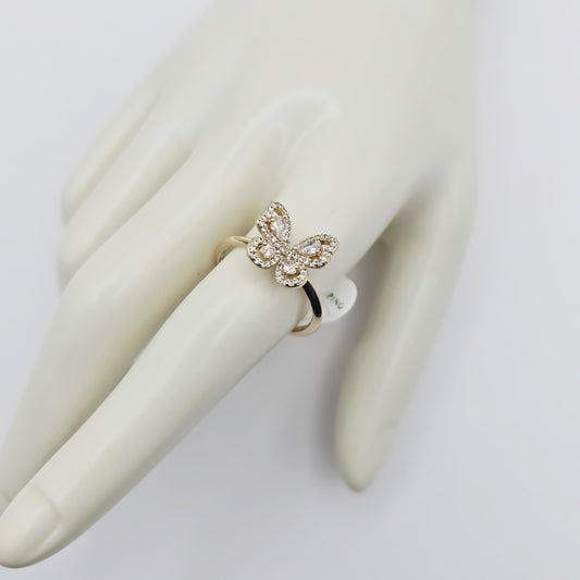 Anillo Mariposa Gold Rose xp