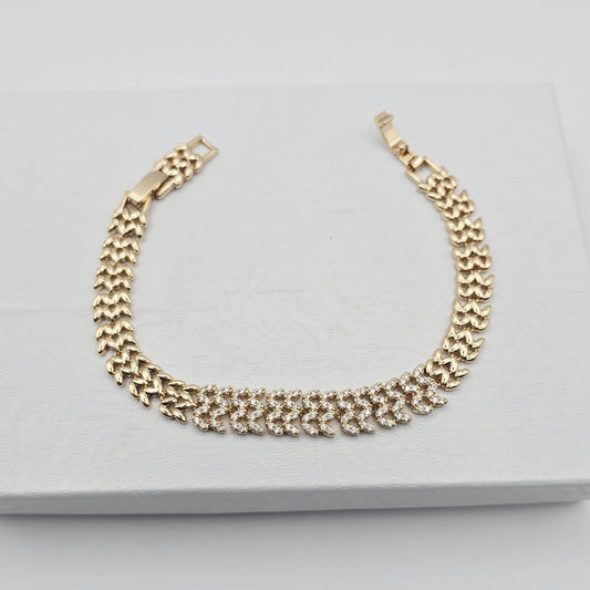 Pulsera Zirconias Gold Rose xp