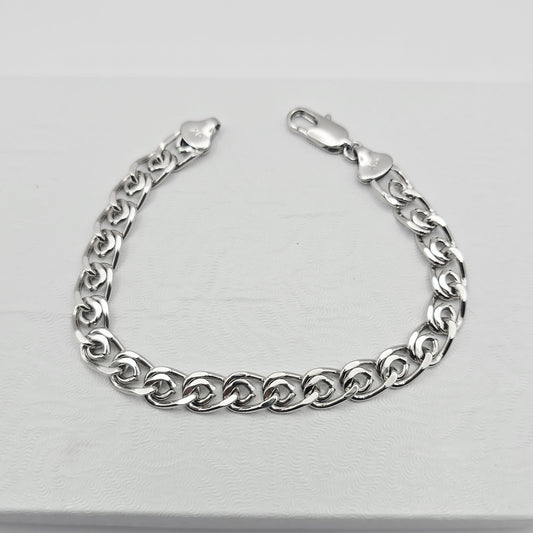 Pulsera Eslabones Plateada xp 19cm