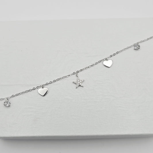 Pulsera Estrellas y Corazones xp