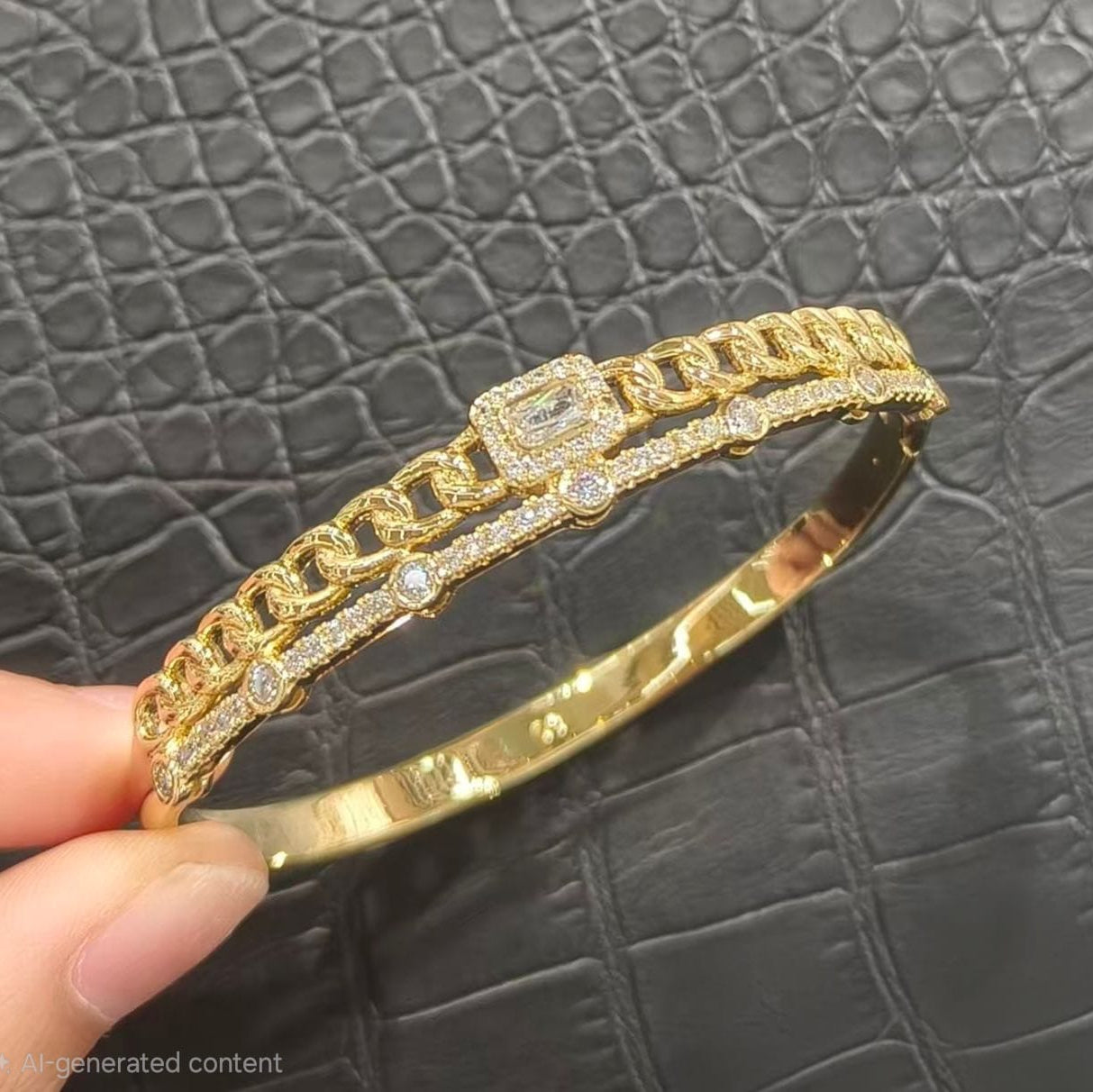 Brazalete Cubana Zirconias xp 60mm