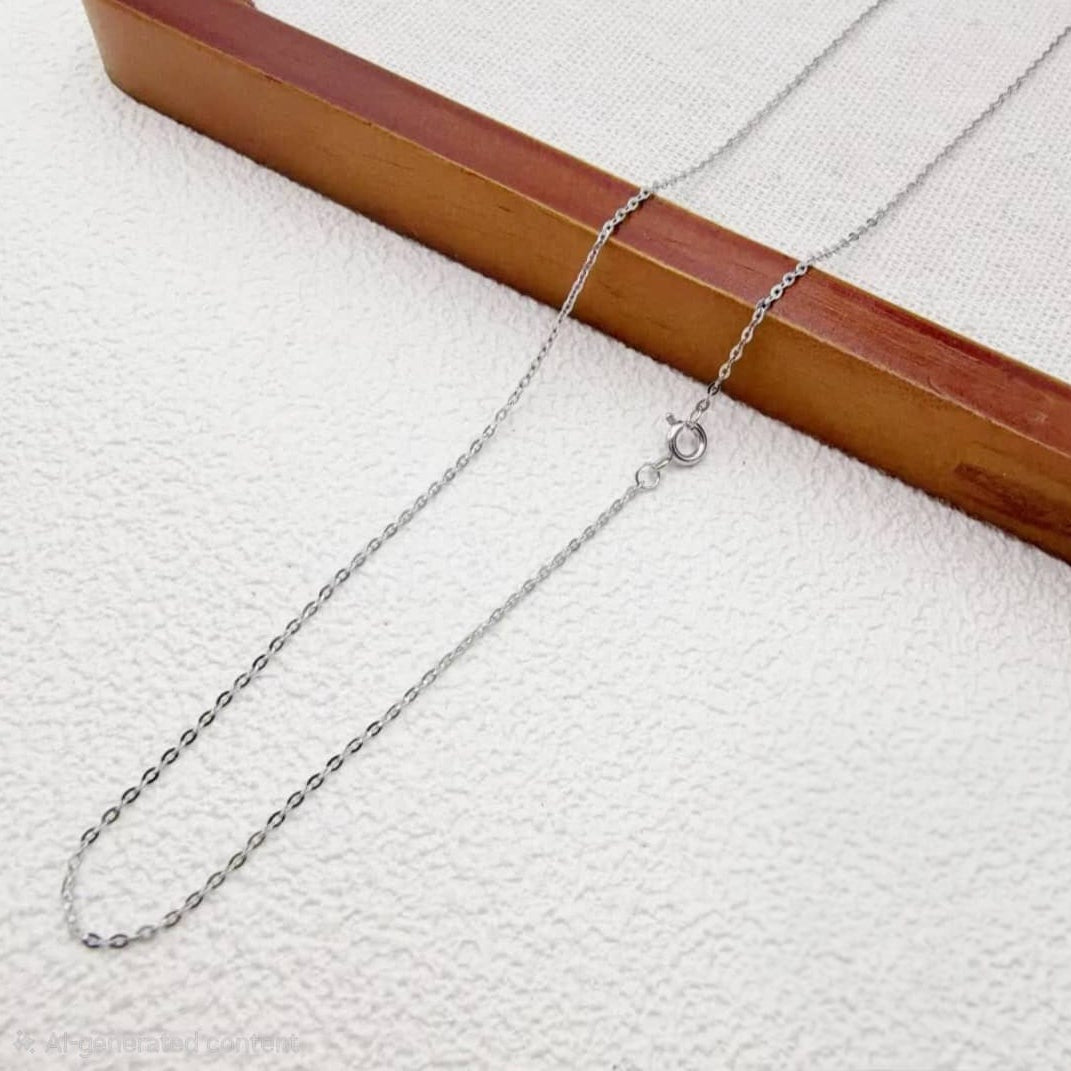 Cadena Delgada Plata xp 18"