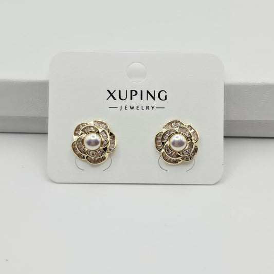 Aretes Flor Perla xp