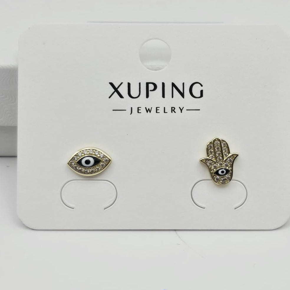 Aretes Ojo y Mano de Fátima xp