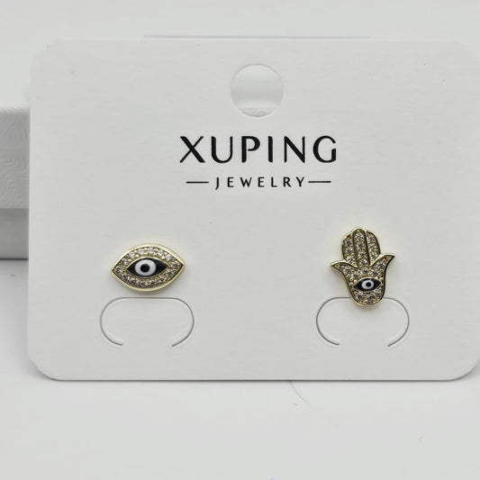 Aretes Ojo y Mano de Fátima xp