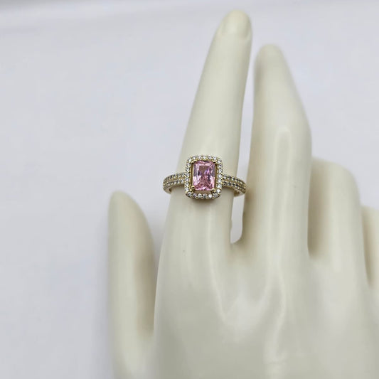 Anillo Zirconias Rosado xp